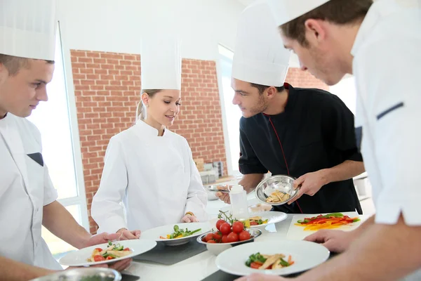 Chef training students