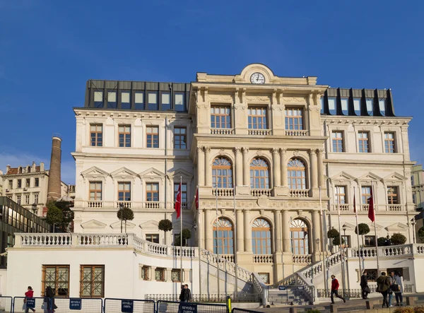Exterior view of the Municipal Building of Beyoglu located in Sishane Square