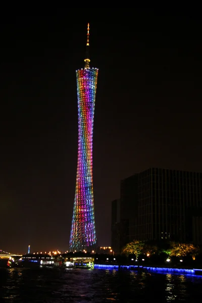 Canton tower, Guangzhou, China skyline on the Pearl River