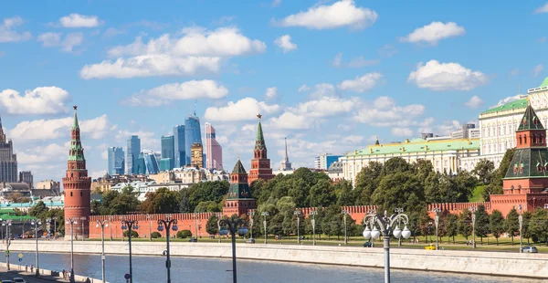 Panorama of Moscow city center with Kremlin