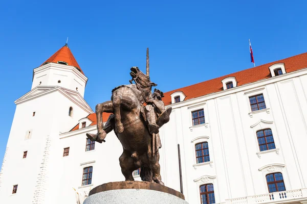 Statue of King Svatopluk I in Bratislava Castle