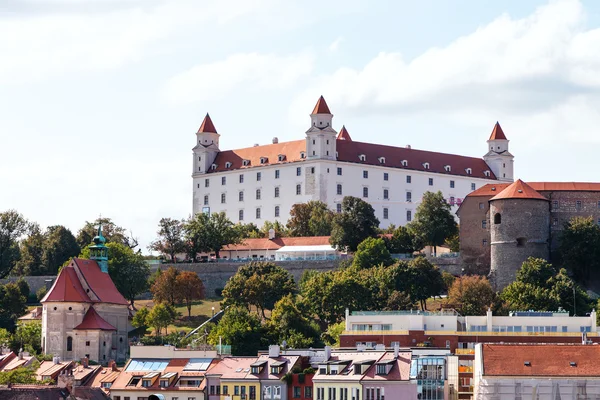 Bratislava castle over old town