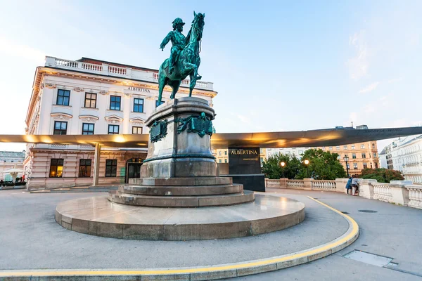 Franz Joseph monument near Albertina Museum Vienna