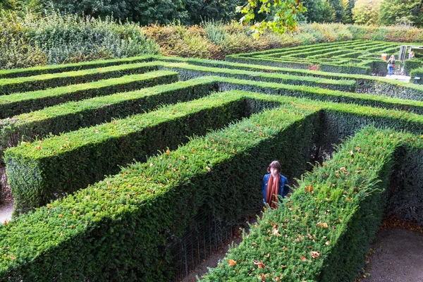 Green maze of Schloss Schonbrunn palace garden