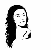 Woman face silhouette Stock Photos, Royalty Free Woman face silhouette