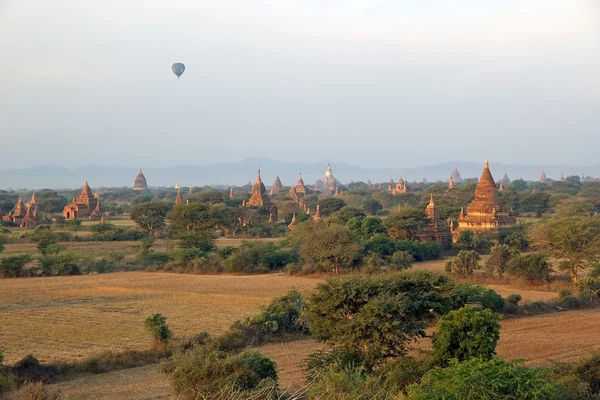 Hot air balloons over the ruins of Bagan, Myanmar