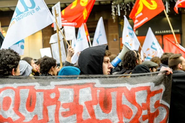 Protest against Labour reforms in France