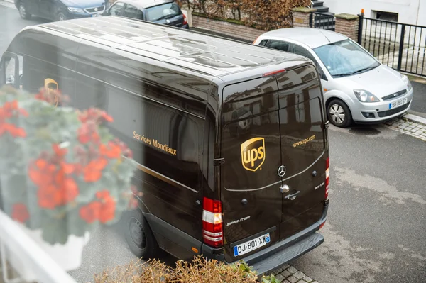 UPS United Parcel Service van delivery brown