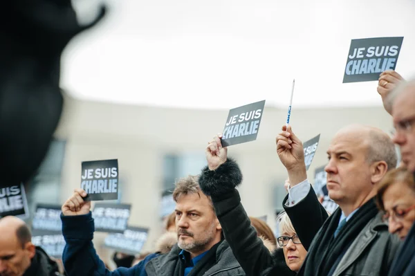 Strasbourg holds silent vigil for those killed in Paris attack