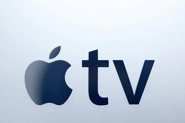 Apple TV logo on streaming device cover