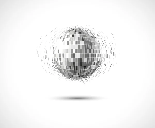 Silver disco lights circle abstract background