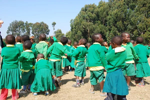 The play of kindergarten children of the Village of Pomerini-Tanzania