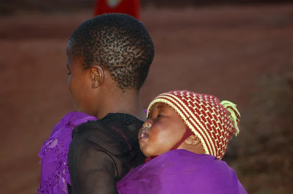 The look of Africa on the faces of children - Village Pomerini -Tanzania-Africa