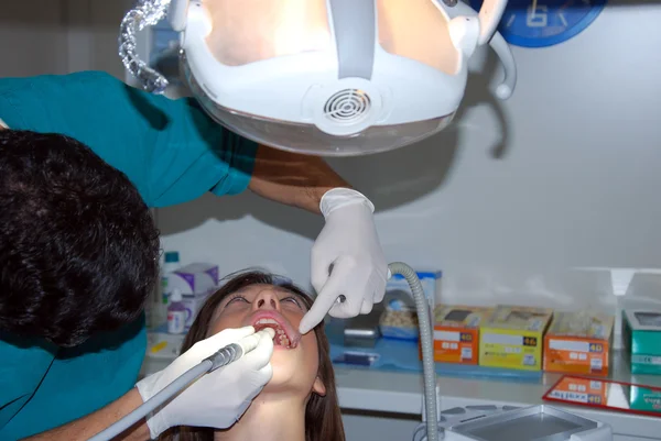 Dental Care - A girl at the dentist