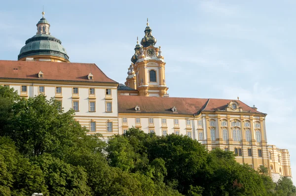 A view of the ancient monastery of Melk on the Danube in Austria