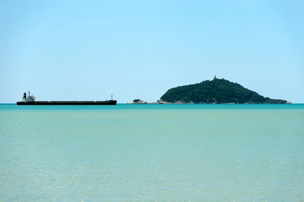 Empty Bulk Carrier in the Gulf of La Spezia Italy