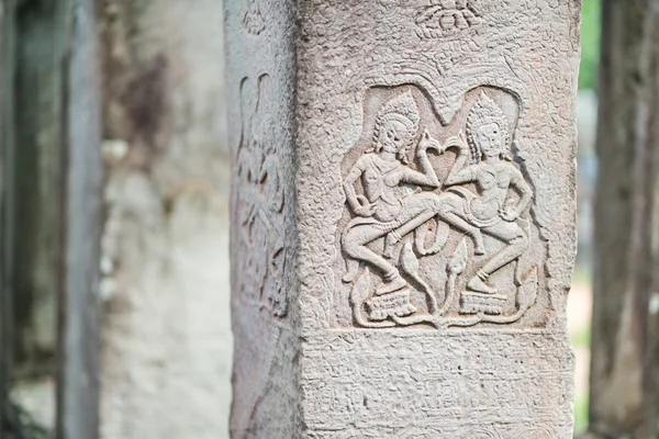 Ancient carvings on pillars