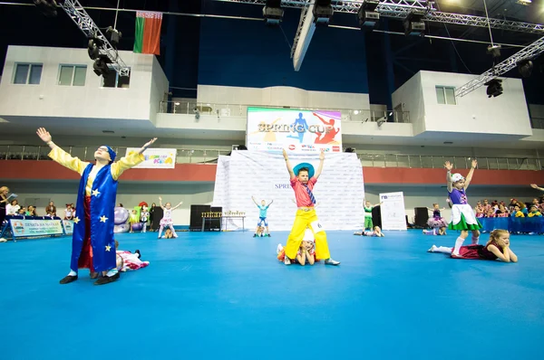 MINSK - MAY 02: Unidentified children compete in the SpringCup international dance competition, on May 02, 2015, in Minsk, Belarus.