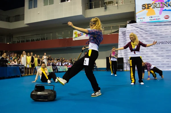 MINSK - MAY 02: Unidentified children compete in the SpringCup international dance competition, on May 02, 2015, in Minsk, Belarus.