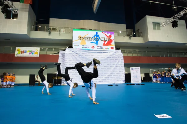 MINSK - MAY 02: Unidentified children compete in the SpringCup international dance competition, on May 02, 2015, in Minsk, Belarus.