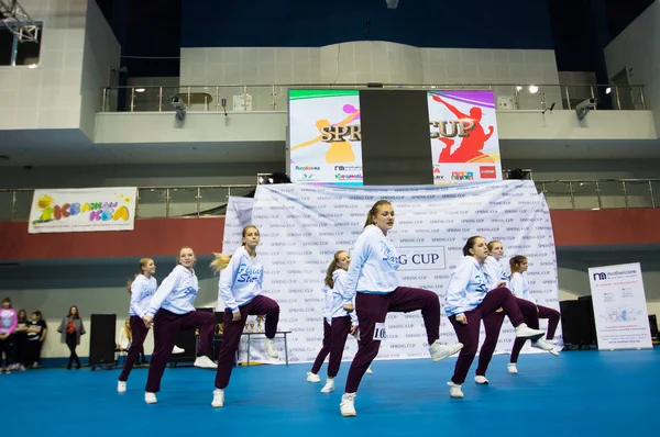 MINSK - MAY 02: Unidentified children compete in the SpringCup international dance competition, on May 02, 2015, in Minsk, Belarus.