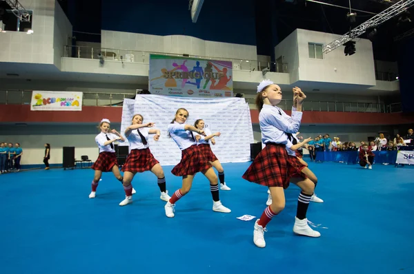 MINSK - MAY 02: Unidentified children compete in the SpringCup international dance competition, on May 02, 2015, in Minsk, Belarus.