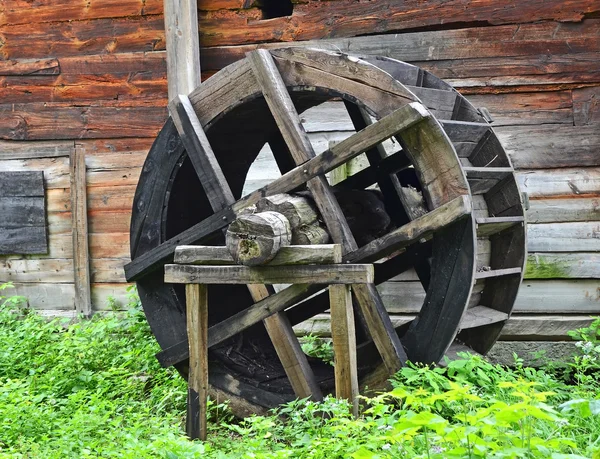 Vintage water mill wheel