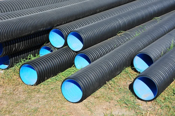 Stacked PVC pipe