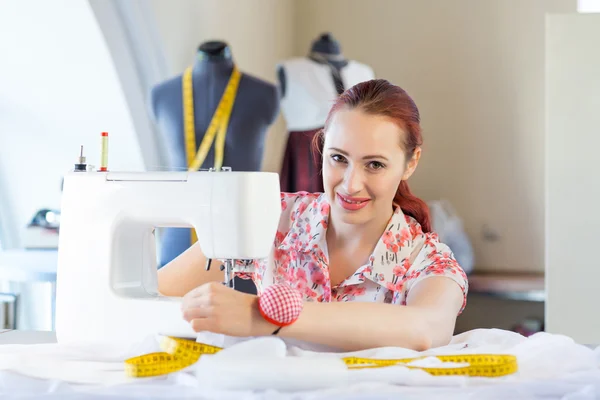 Seamstress at work