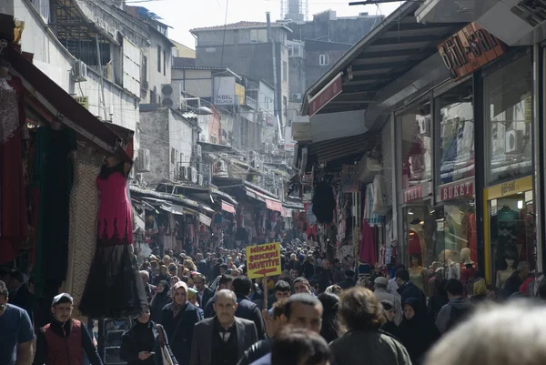 Crowded street of istanbul, turkey