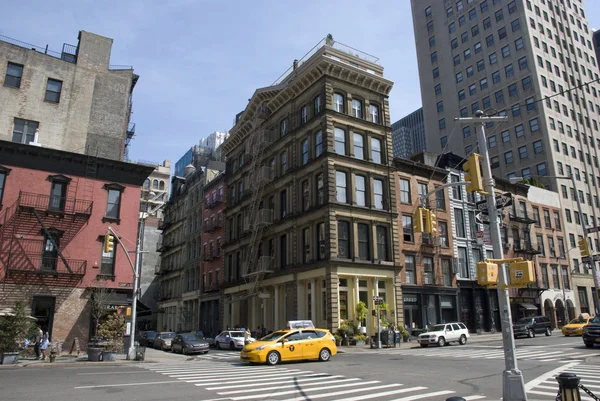 Streets and houses of Tribeca, New York City