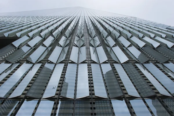 Facade of one world trade center tower in new york
