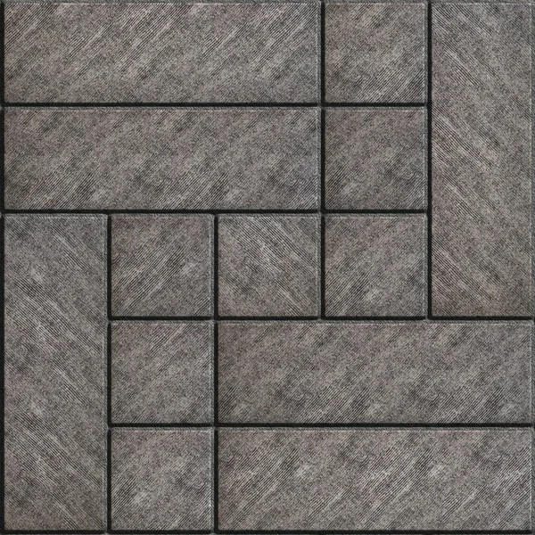 Texture of Rectangular Gray Paving Slabs with Scuffed.
