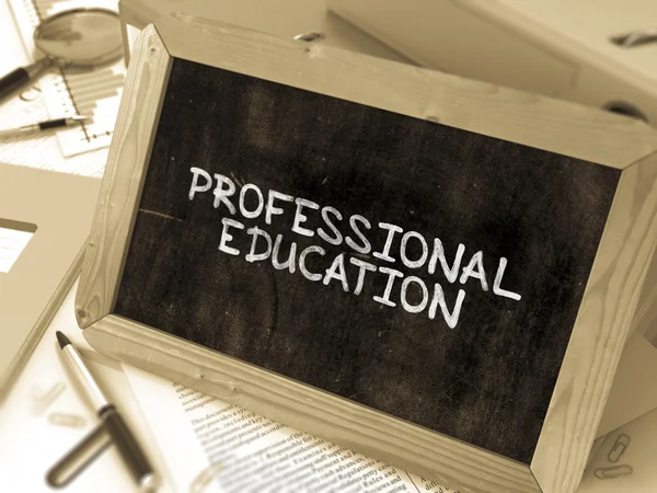 Professional Education Concept Hand Drawn on Chalkboard.