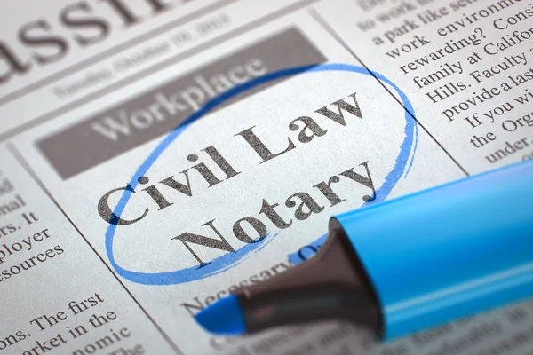 Civil Law Notary Job Vacancy.