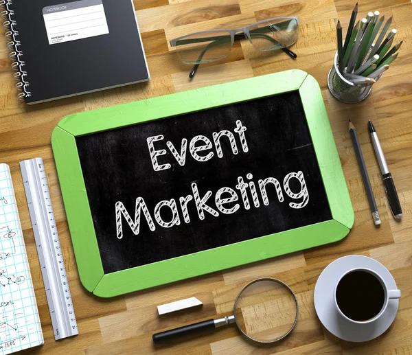 Small Chalkboard with Event Marketing.
