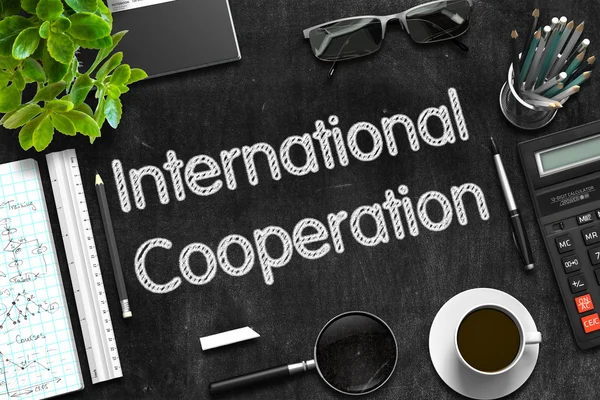 International Cooperation Concept. 3D render.