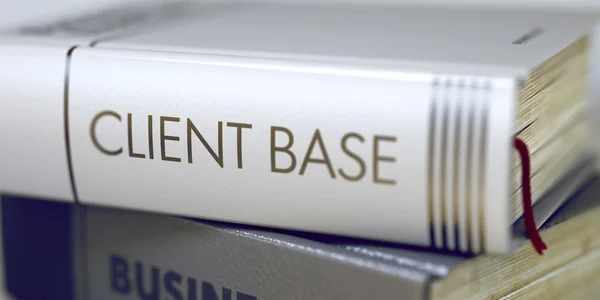 Client Base - Business Book Title. 3D.