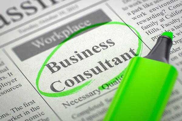 Business Consultant Hiring Now. 3D.