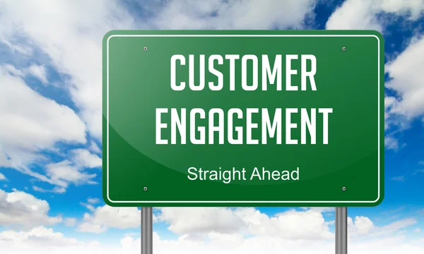 Customer Engagement on Highway Signpost.