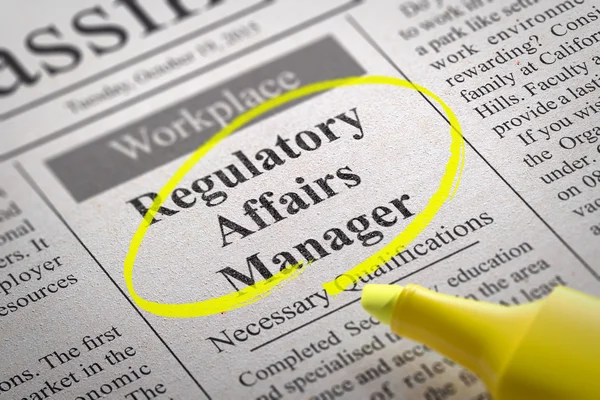 Regulatory Affairs Manager Jobs in Newspaper.