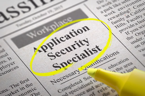 Application Security Specialist Vacancy in Newspaper.