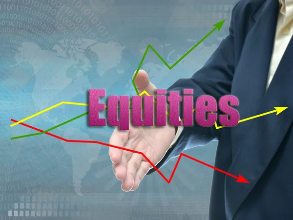 Equities sign, business concept