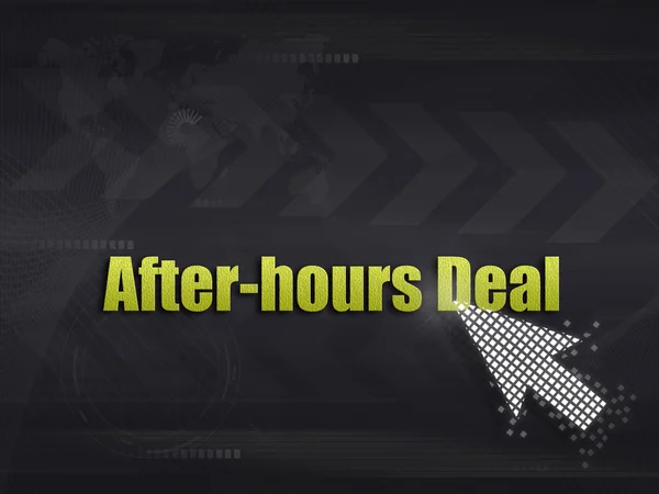 After-hours deal sign business concept