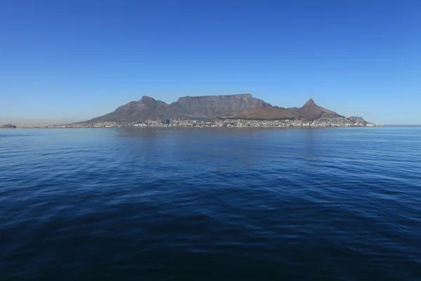 Table Mountain Cape Town South Africa from sea