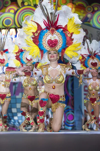 TENERIFE, JANUARY 30: Characters and Groups in The carnival.