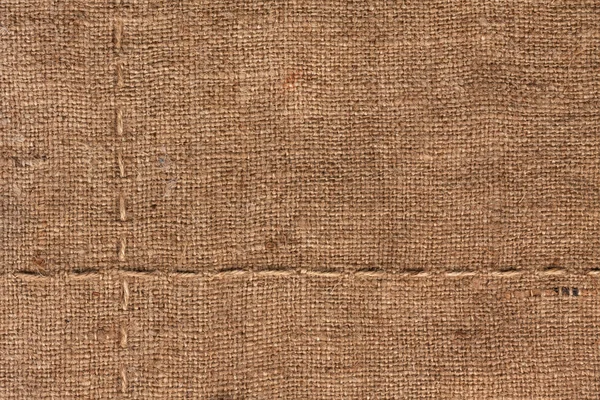 Seam on sackcloth