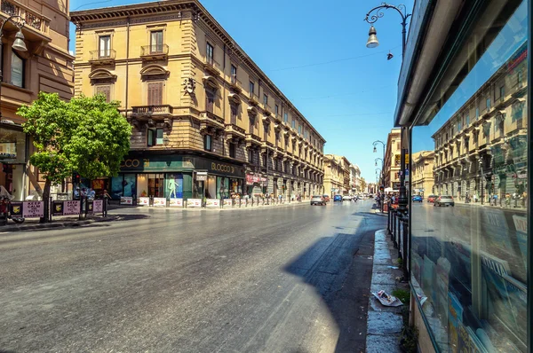 Famous Via Roma in Palermo, Sicily, Italy