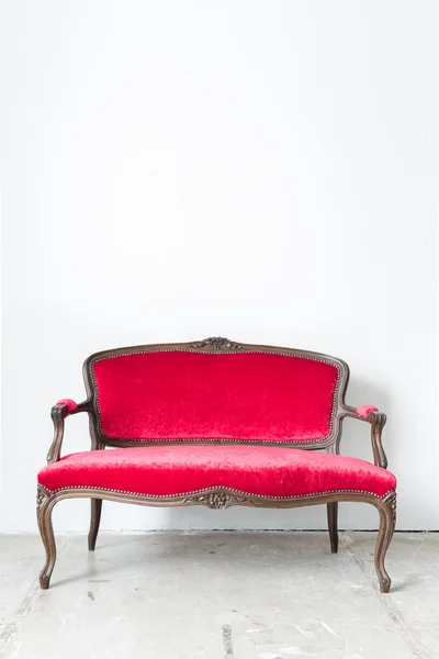 Red old sofa