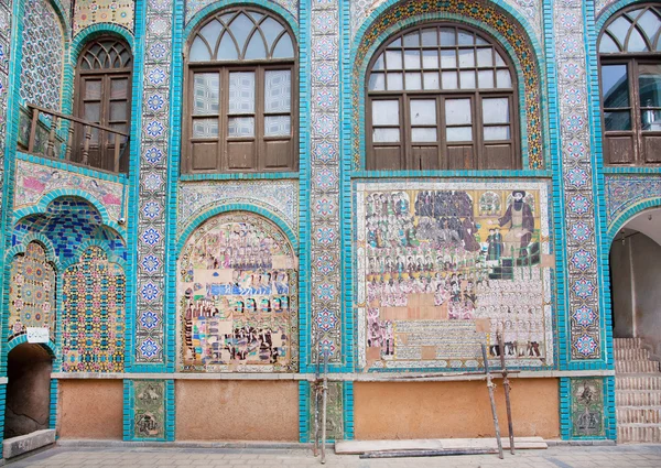 Old tiling of mosque in Iran